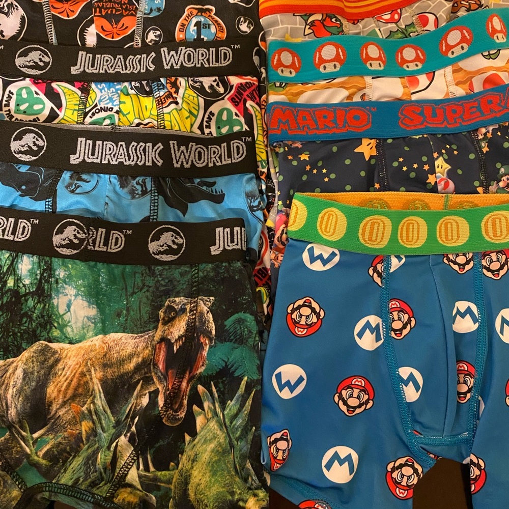 Never been worn. Washed only. 8 little boy boxer briefs size 4.